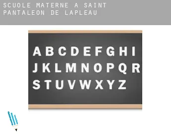 Scuole materne a  Saint-Pantaléon-de-Lapleau