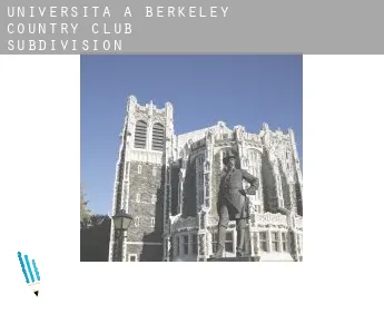 Università a  Berkeley Country Club Subdivision