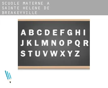 Scuole materne a  Sainte-Hélène-de-Breakeyville